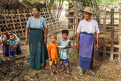 women with children