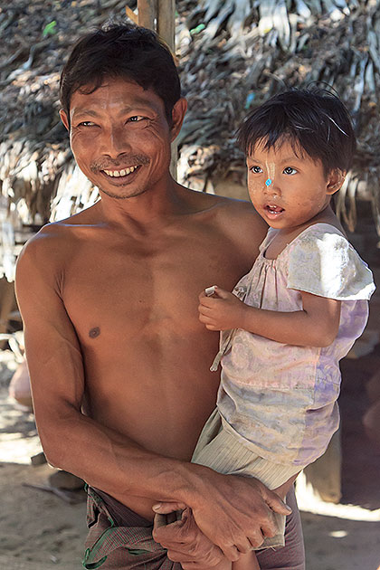 man with child