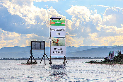 Inle Lake sign