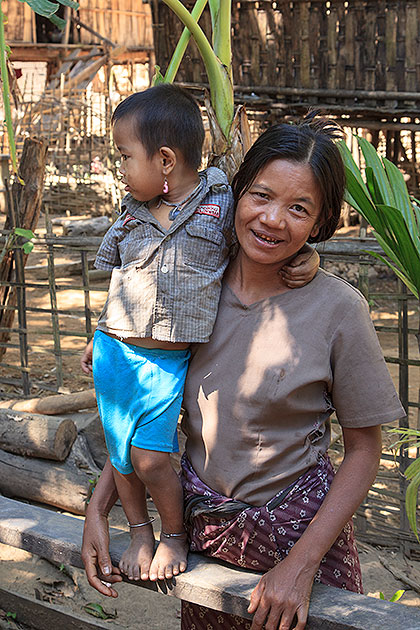 woman with child