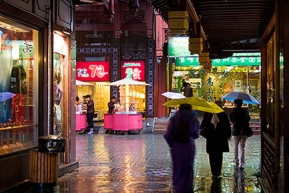 Walking in rain