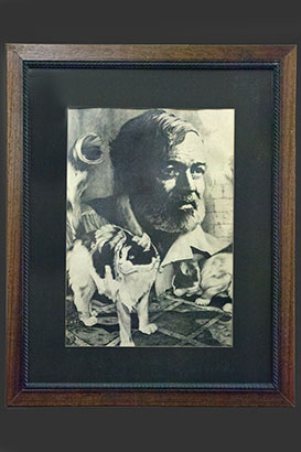 framed portrait drawing