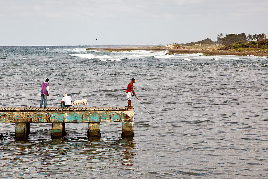 fishing from pier