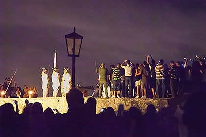 fort at night