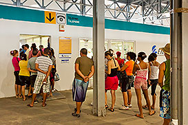 people in line