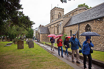 Walking in rain