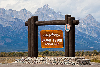 Grand Teton National Park Sign